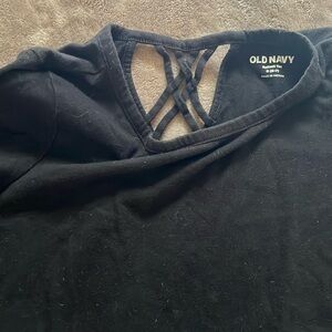 Girls old navy cross back in black size S (6/7)